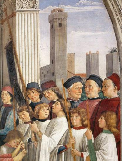 GHIRLANDAIO, Domenico Obsequies of St Fina Germany oil painting art